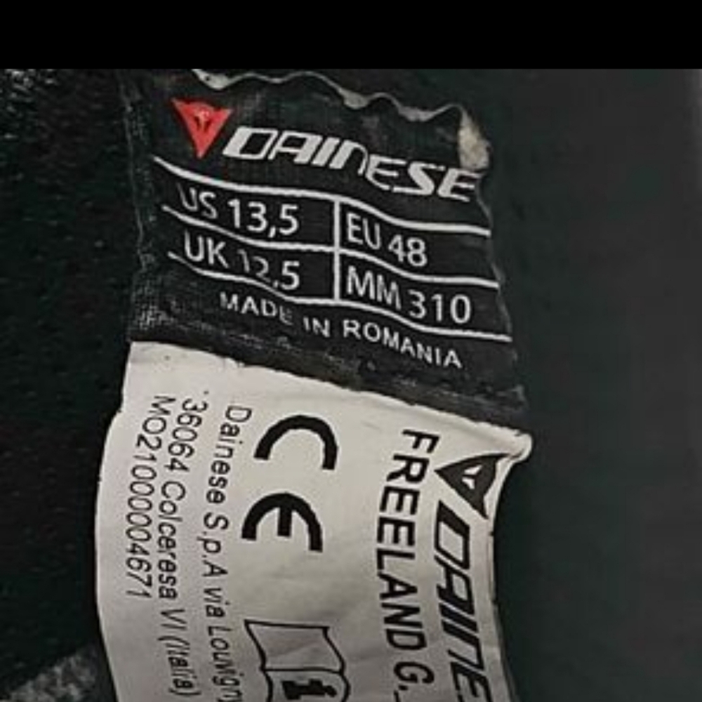 Mens - Dianese Gore-tex motorcycle boots US 13.5 - Picture 2 of 5
